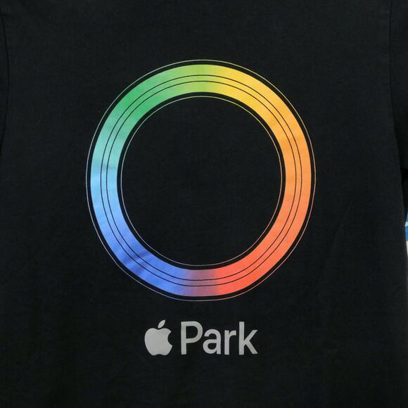 Apple Park California Infinity Loop T Shirt Size XXS Black Graphic Tee 95014 - Picture 3 of 6